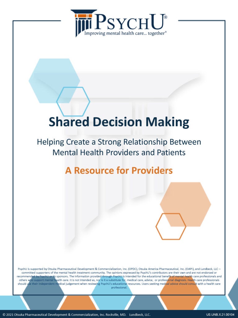 Shared Decision Making Helping Create A Strong Relationship Between