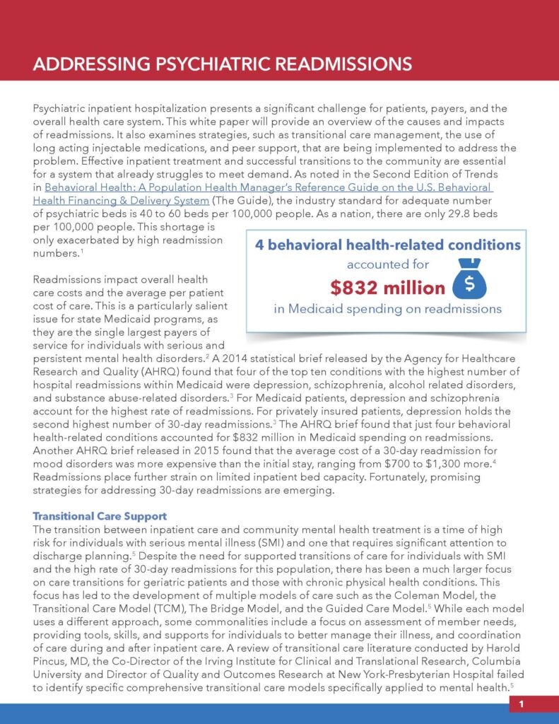 Behavioral Health Case Study Examples